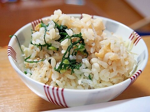 じゃこと大根葉のご飯